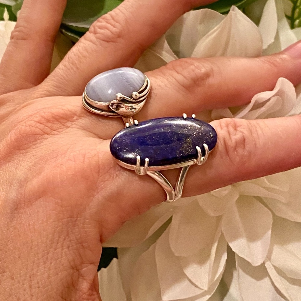 NWOT Artisan Lapis Lazuli Crystal Ring - Picture 9 of 16